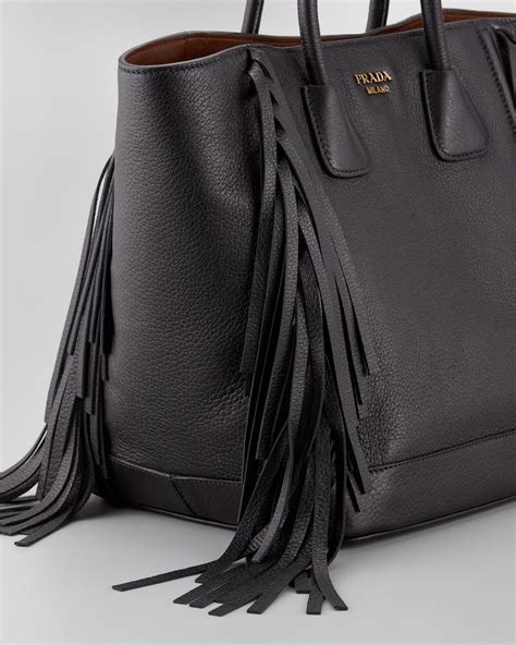 prada cervo fringe tote bag black|PRADA Fringe Tote Bags & Handbags for Women for sale .